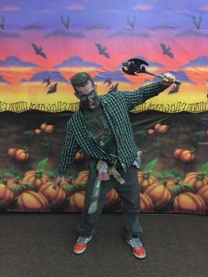 Winner of our best costume contest Thomas Tepley. 